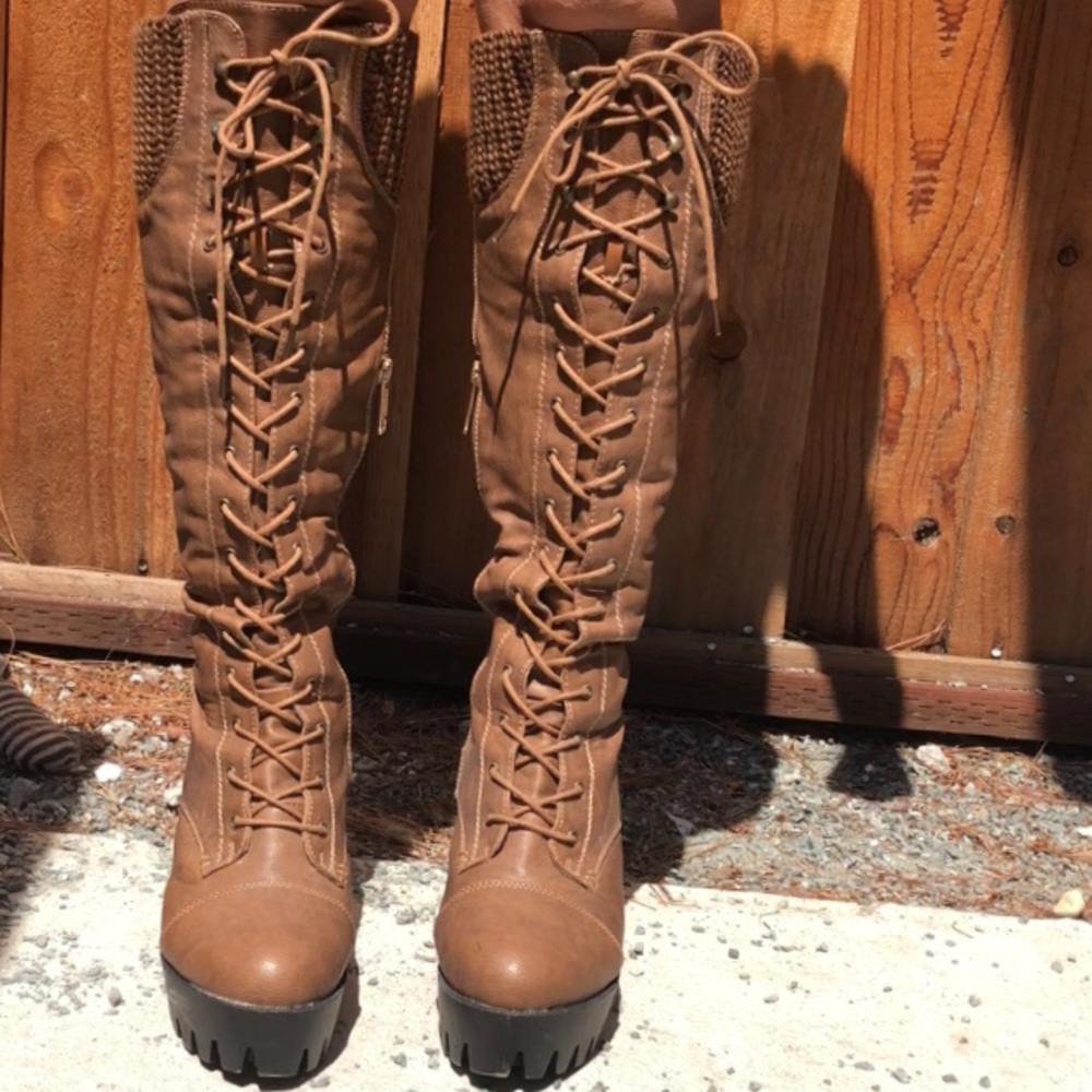High knee boots